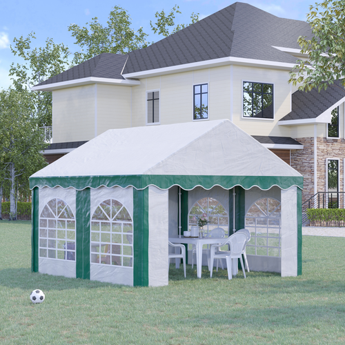 4 x 4m Marquee Gazebo, Party Tent with Double Doors for Wedding and Events - Cheap Tent