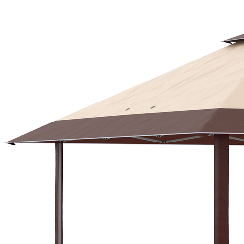 4 x 4m Outdoor Pop-Up Canopy Tent Gazebo Adjustable Legs Bag Coffee - Cheap Tent