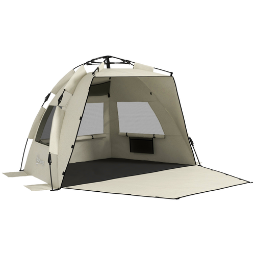 Outsunny Pop Up Beach Tent for 2-3 Person with Carry Bag, UPF15+ - Cheap Tent
