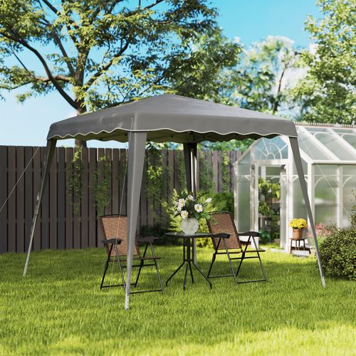 Outsunny Garden Pop up Gazebo Tent Party Water-resistant 2.5 x 2.5M Grey - Cheap Tent