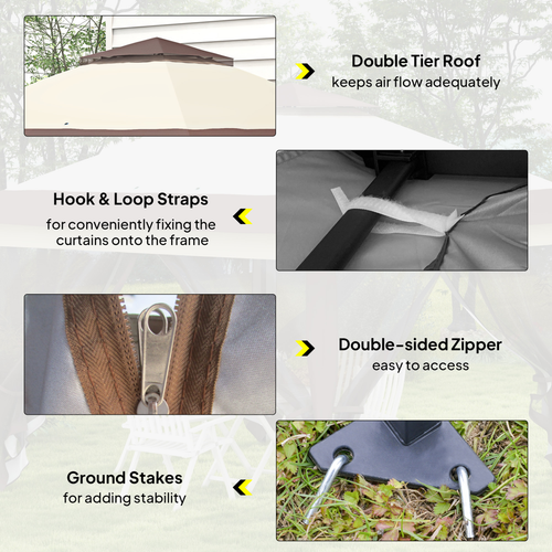 Outdoor Folding Canopy with Adjustable Height & Ventilation - Portable Tent - Cheap Tent