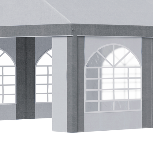 8 x 4m Party Tent, Marquee Gazebo with Sides, Eight Windows and Double Doors - Cheap Tent