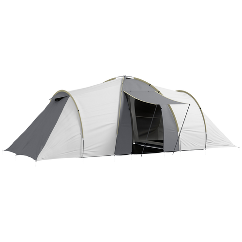 Outsunny 4-6 Person Camping Tent with 2 Bedroom, Living Area and Vestibule - Cheap Tent