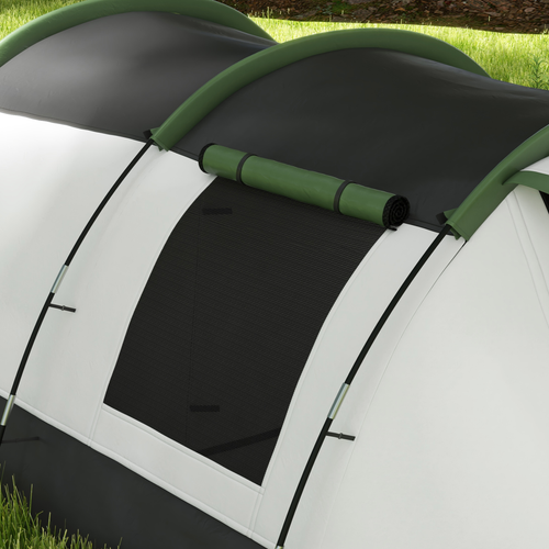 Outsunny Tunnel Tent with Bedroom, Living Room and Porch for 3-4 Man - Cheap Tent
