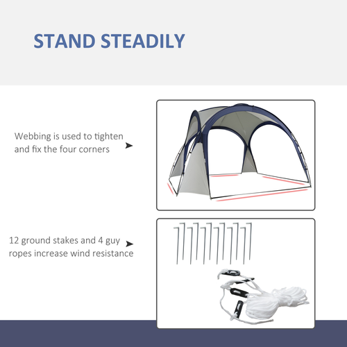 Outdoor Gazebo Event Dome Shelter Party Tent for Garden Outsunny - Cheap Tent