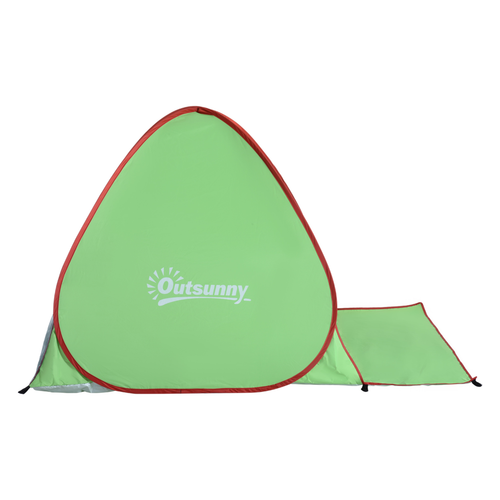 Beach Tent Instant Camping Pop up Tent Sun Shade Shelter, Green Outsunny - Cheap Tent