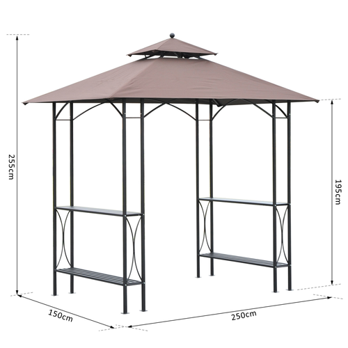 2.5x1.5m BBQ Tent Canopy Patio Outdoor Awning Gazebo Party Sun Shelter - Cheap Tent