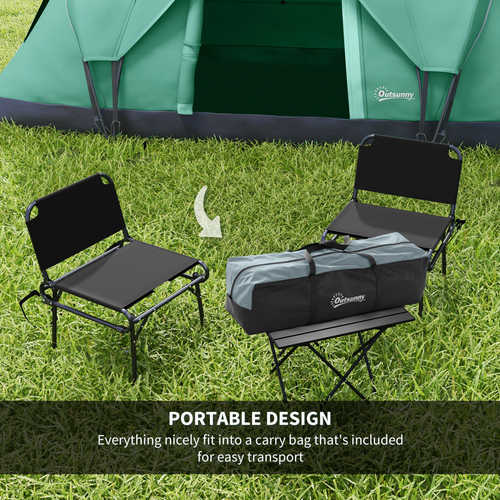 Outsunny Outdoor Camping Tent For 5-6 W/ Bag, Fibreglass & Steel Frame - Cheap Tent