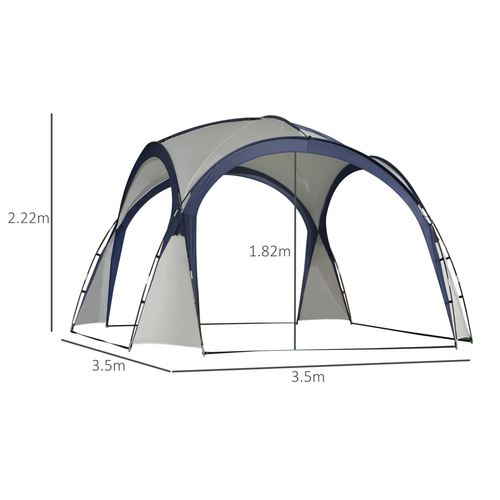Outdoor Gazebo Event Dome Shelter Party Tent for Garden Outsunny - Cheap Tent