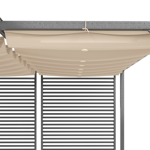 Metal Pergola Patio Sun Shelter Grape Tent Retractable Canopy UV Cut - Cheap Tent