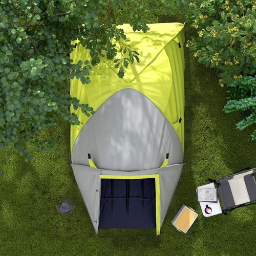 Outsunny 2-3 Man Camping Tent with Living Area, 2000mm Waterproof, Blue - Cheap Tent