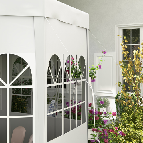 Outsunny 3.9m Outdoor Gazebo Canopy Party Tent with 6 Removable Side Walls - Cheap Tent