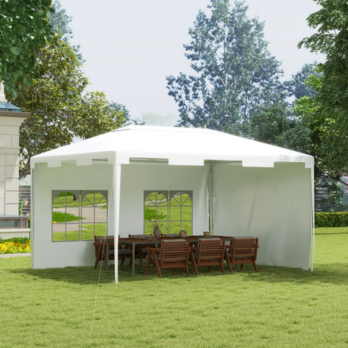 3 x 4 m Garden Gazebo Outdoor Canopy Marquee Party Tent White - Cheap Tent