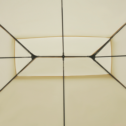 Metal Gazebo Curtains 4x3m Canopy Party Tent Garden Pavillion Patio Shelter - Cheap Tent