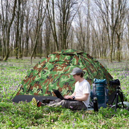 Camping Tent for 2 Person Dome Tent w/ Storage Pocket Multicoloured Outsunny - Cheap Tent