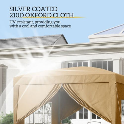 Outsunny 3x3(m) Pop Up Gazebo Party Tent Canopy Marquee with Storage Bag - Cheap Tent