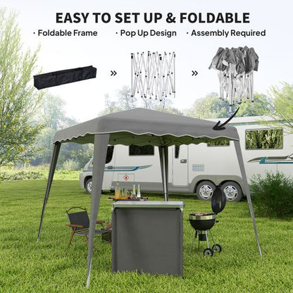 Outsunny Garden Pop up Gazebo Tent Party Water-resistant 2.5 x 2.5M Grey - Cheap Tent