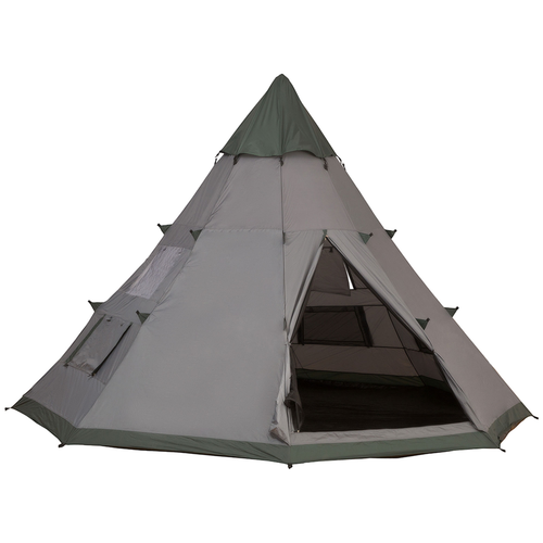 6-7 Person Large Family Party Camping Tent Carrying Bag, Mesh Window Outsunny - Cheap Tent