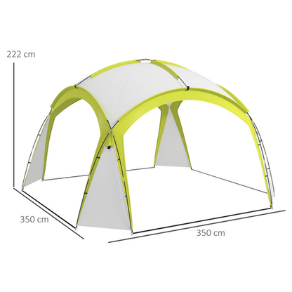 Outsunny Outdoor Gazebo Event Shelter Party Tent for Garden Green - Cheap Tent