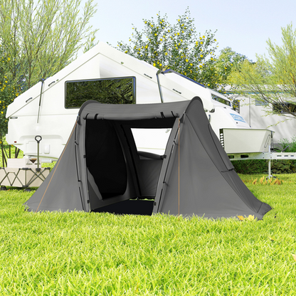 Outsunny 3 Man Camping Tent with 2 Bedrooms, 3000mm Waterproof - Cheap Tent