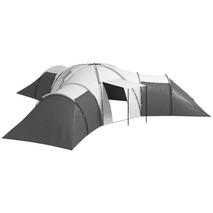 Outsunny Large Tunnel Tent with 3 Bedroom, Living Area and Porch, Grey - Cheap Tent