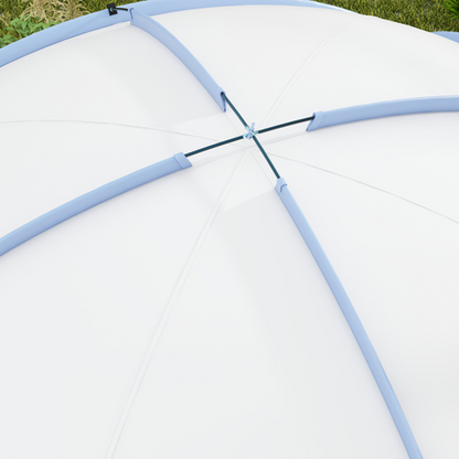 Outsunny Outdoor Gazebo Event Shelter Party Tent for Garden Light Blue - Cheap Tent