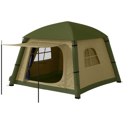 Outsunny Inflatable Camping Tent, Easy Setup 2 Man Tent - Cheap Tent