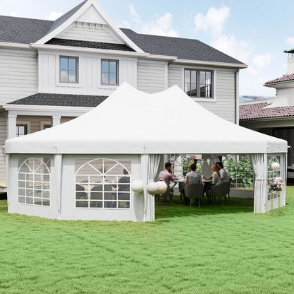 Outsunny 10 Sides Heavy Duty Tent Gazebo Outdoor Party Wedding Event Marquee - Cheap Tent