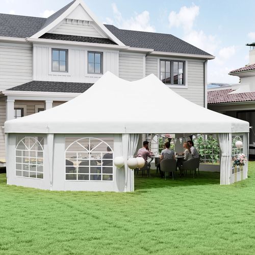 Outsunny 10 Sides Heavy Duty Tent Gazebo Outdoor Party Wedding Event Marquee - Cheap Tent