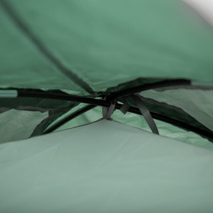 Compact Camping Tent w/ Vestibule & Mesh Vents for Hiking Green Outsunny - Cheap Tent