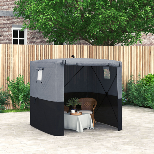 Outsunny 2 x 2m Pop Up Gazebo with Sides Easy up Party Tent with Carry Bag Black - Cheap Tent