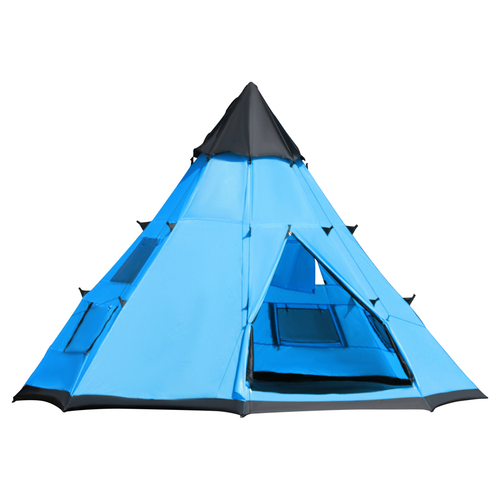 6-7 Person Large Family Party Camping Tent Carrying Bag, Mesh Window Outsunny - Cheap Tent