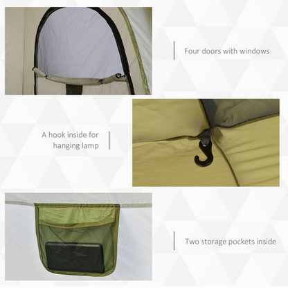Four Man Pop Up Tent Automatic Camping Backpacking Dome Shelter Outsunny - Cheap Tent