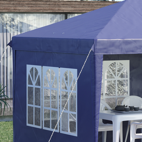 3 x 6m Heavy Duty Gazebo Marquee Party Tent with Storage Bag Blue - Cheap Tent