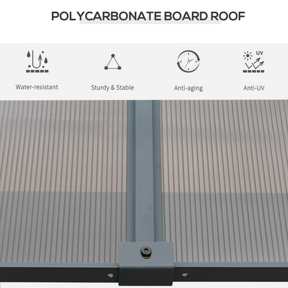 Outdoor Hardtop Pergola Party Tent Garden Waterproof , 4 x 3m, Grey - Cheap Tent