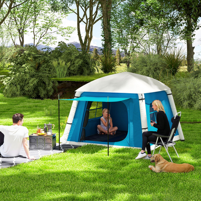 Outsunny Inflatable Camping Tent, Easy Setup 2 Man Tent - Cheap Tent