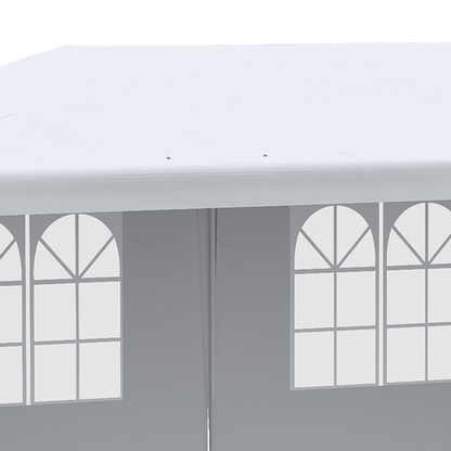 6m x 3m Garden Gazebo Marquee Canopy Party Tent Canopy Patio White - Cheap Tent