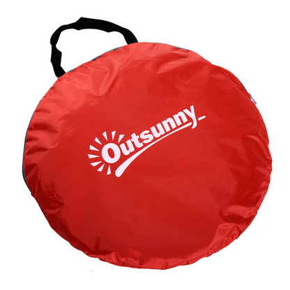 Beach Tent Instant Camping Pop up Tent Sun Shade Shelter, Red Outsunny - Cheap Tent