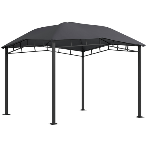 Outsunny 3x3(m) Outdoor Patio Gazebo Pavilion Canopy Tent Steel Frame Grey - Cheap Tent