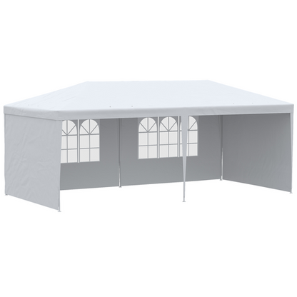 6m x 3m Garden Gazebo Marquee Canopy Party Tent Canopy Patio White - Cheap Tent