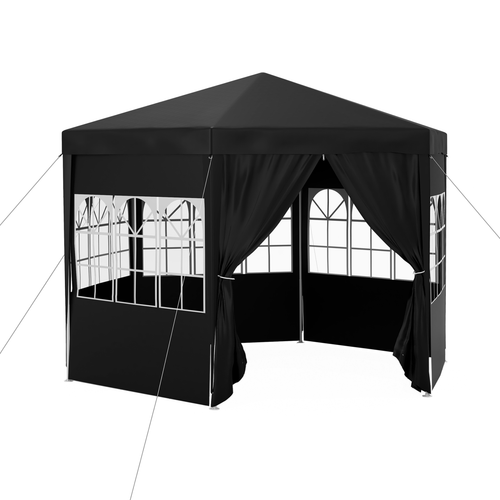 Outsunny 3.9m Outdoor Gazebo Canopy Party Tent with 6 Removable Side Walls - Cheap Tent