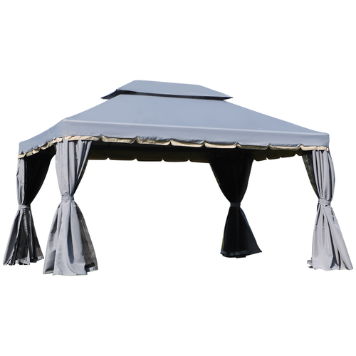 Outsunny 3x4m 2-Tier Gazebo Aluminium Garden Marquee Party Tent - Cheap Tent
