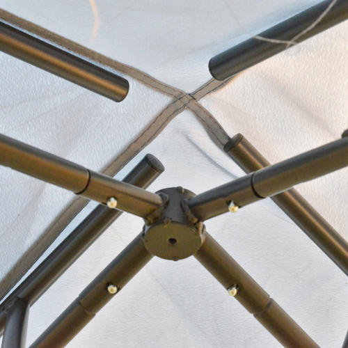 3x3M Metal Gazebo Garden Outdoor 2-tier Roof Marquee Party Tent Canopy - Crey - Cheap Tent