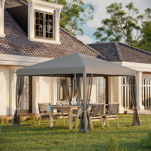 Spacious Pop-Up Canopy Tent - 3x3m with Mesh Curtains & Portable Design - Cheap Tent