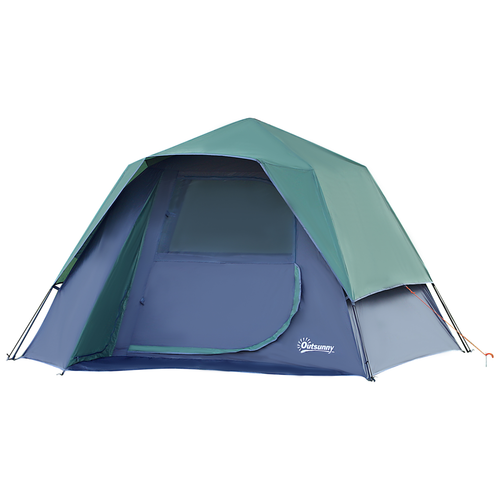 Family Pop-Up Camping Tent W/ Removable Waterproof Rainfly Outsunny - Cheap Tent