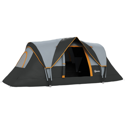 Outsunny Outdoor Camping Tent For 5-6 W/ Bag, Fibreglass & Steel Frame - Cheap Tent