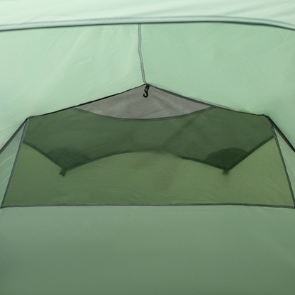 Outsunny 3 Man Camping Tent with Porch and Weather-Resistant Rainfly, Green - Cheap Tent
