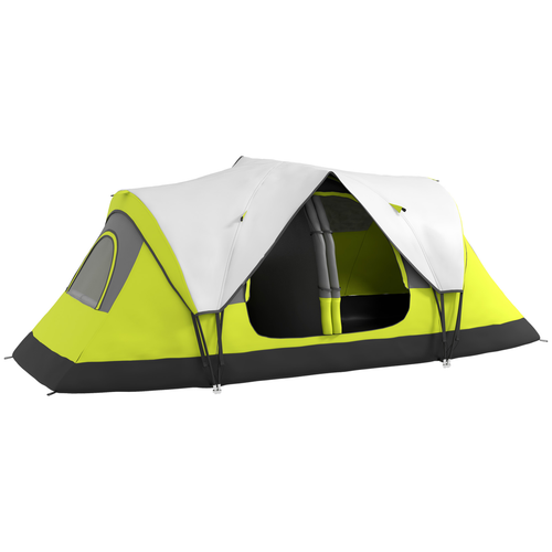 Outsunny 2 Room Camping Tent with Waterproof Rainfly & Screen Panels - Cheap Tent
