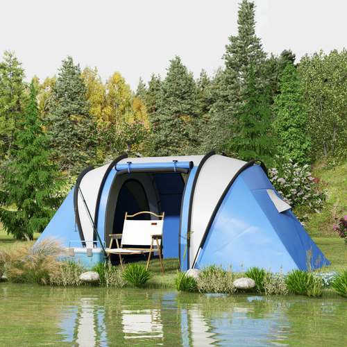 Outsunny 2 Bedroom Camping Tent with Living Area, 3000mm Waterproof - Cheap Tent