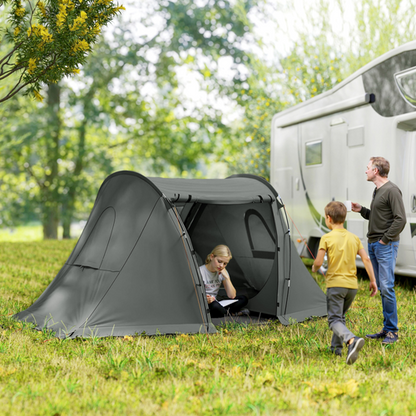 Outsunny 3 Man Camping Tent with 2 Bedrooms, 3000mm Waterproof - Cheap Tent
